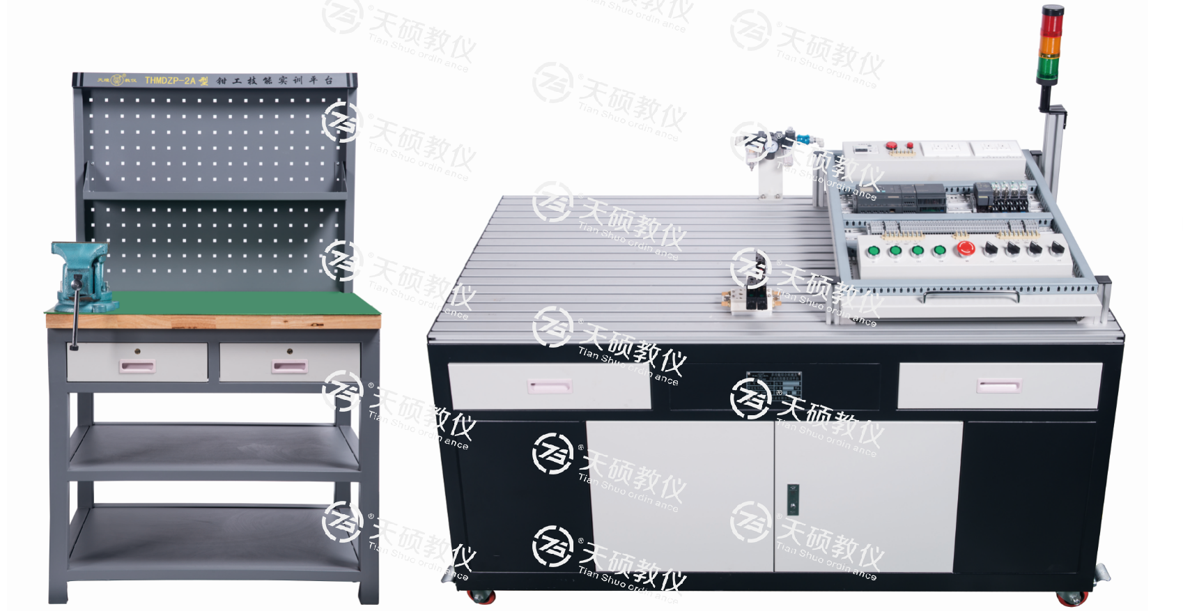 27、TSMTZK-2型  PLC與機(jī)械傳動基礎(chǔ)控制實訓(xùn)臺.png